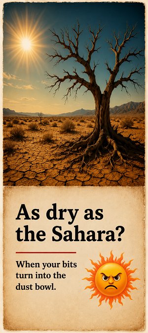 As dry as the Sahara