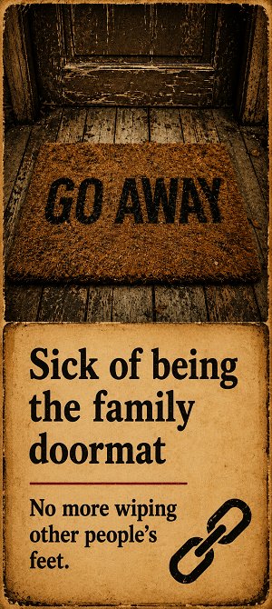 Sick of being the family doormat