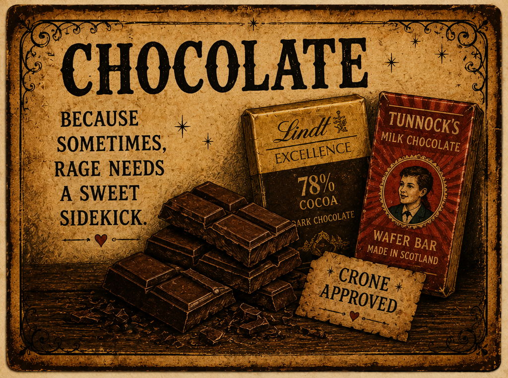 Chocolate, the Crone's comfort sweet